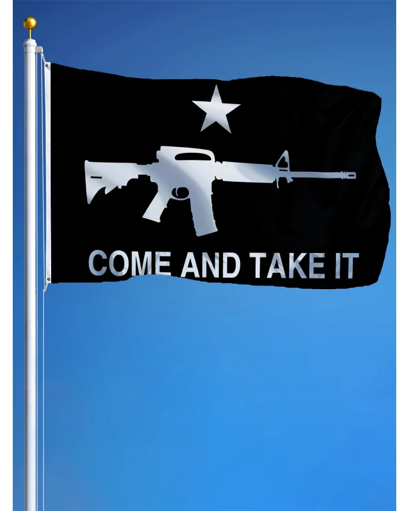 60x90cm 90x150cm Come and take it -Black Flag Banner Tapestry