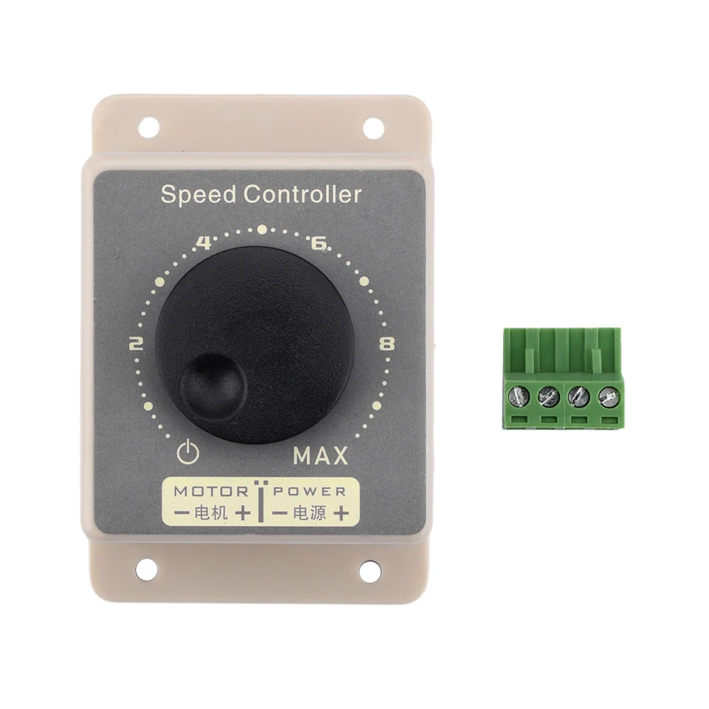 DC10V-60V 10A PWM DC controlador de velocidad del Motor modulador de ancho de pulso regulador de velocidad del Motor interruptor regulador de carcasa impermeable