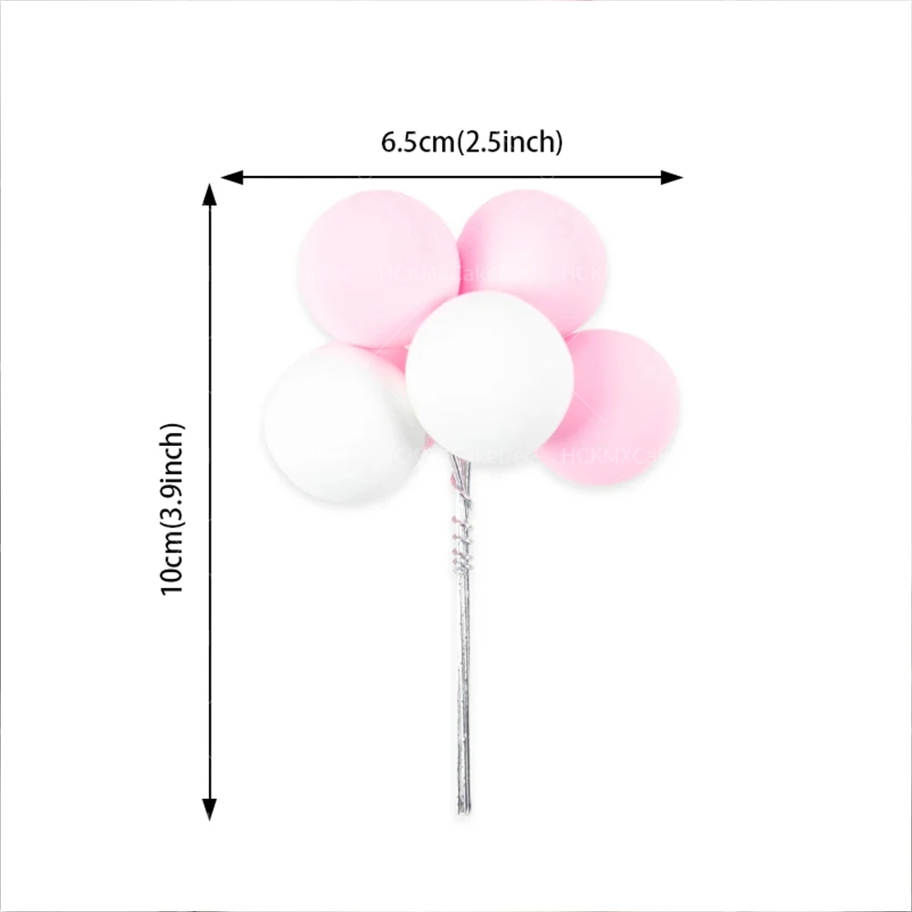 1set Ballon Kuchen Dekoration Geburtstag Party Dessert Runde Ball Dekoration Geeignet für Geburtstag Party Hochzeit Kuchen Dekoration – Detail 6