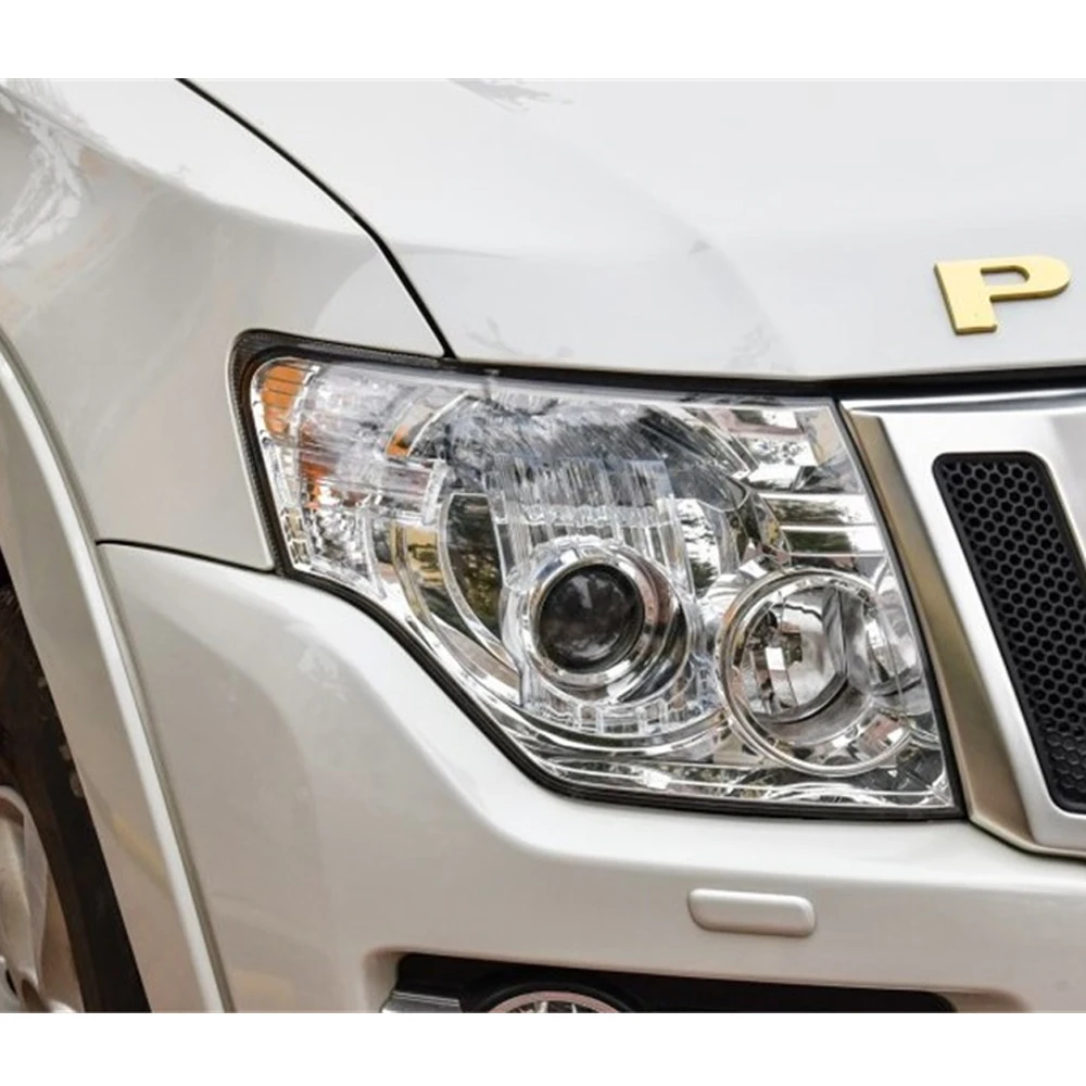 Car Headlight Glass Cover For Mitsubishi Pajero V87 V93 V97 2007-2015 Plexiglass Headlamp Transparent Cover Replace Shell