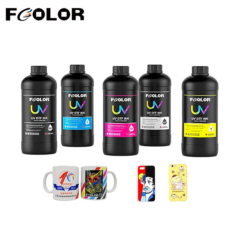 Fcolor-impresora UV lavable, Color vivo, Pnk, para Espon PXP600 Dx5 1400 L800 R290 R330 R1800, de cama plana