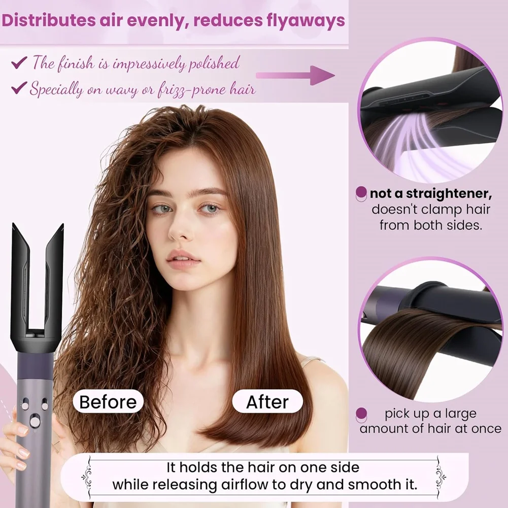 A97G For Dyson Airwrap HS01 HS05 HS08 Hair Smooth Attachment And Upgraded Round Volumizing Brush Accessories