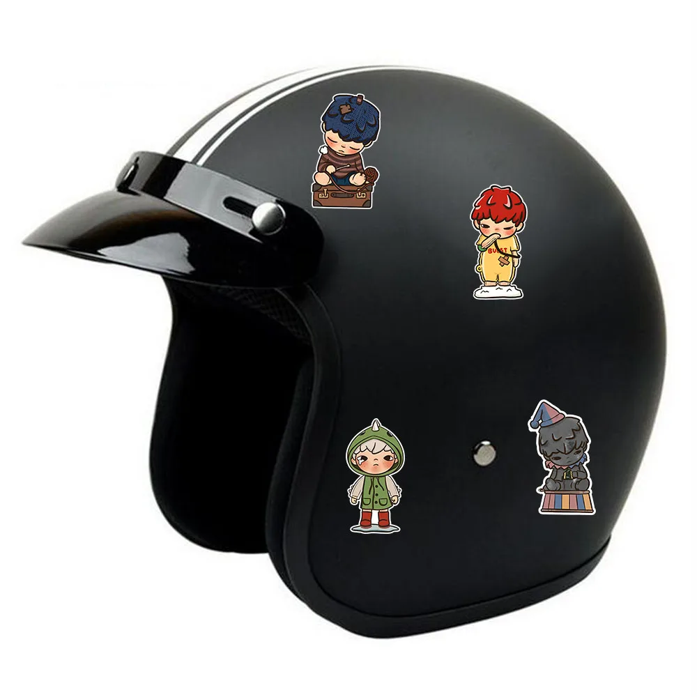 100 قطعة من التماثيل الكرتونية اللطيفة لدمى أونو المحيطة للهاتف المحمول ودفتر الأمتعة وملصقات صناعة يدوية