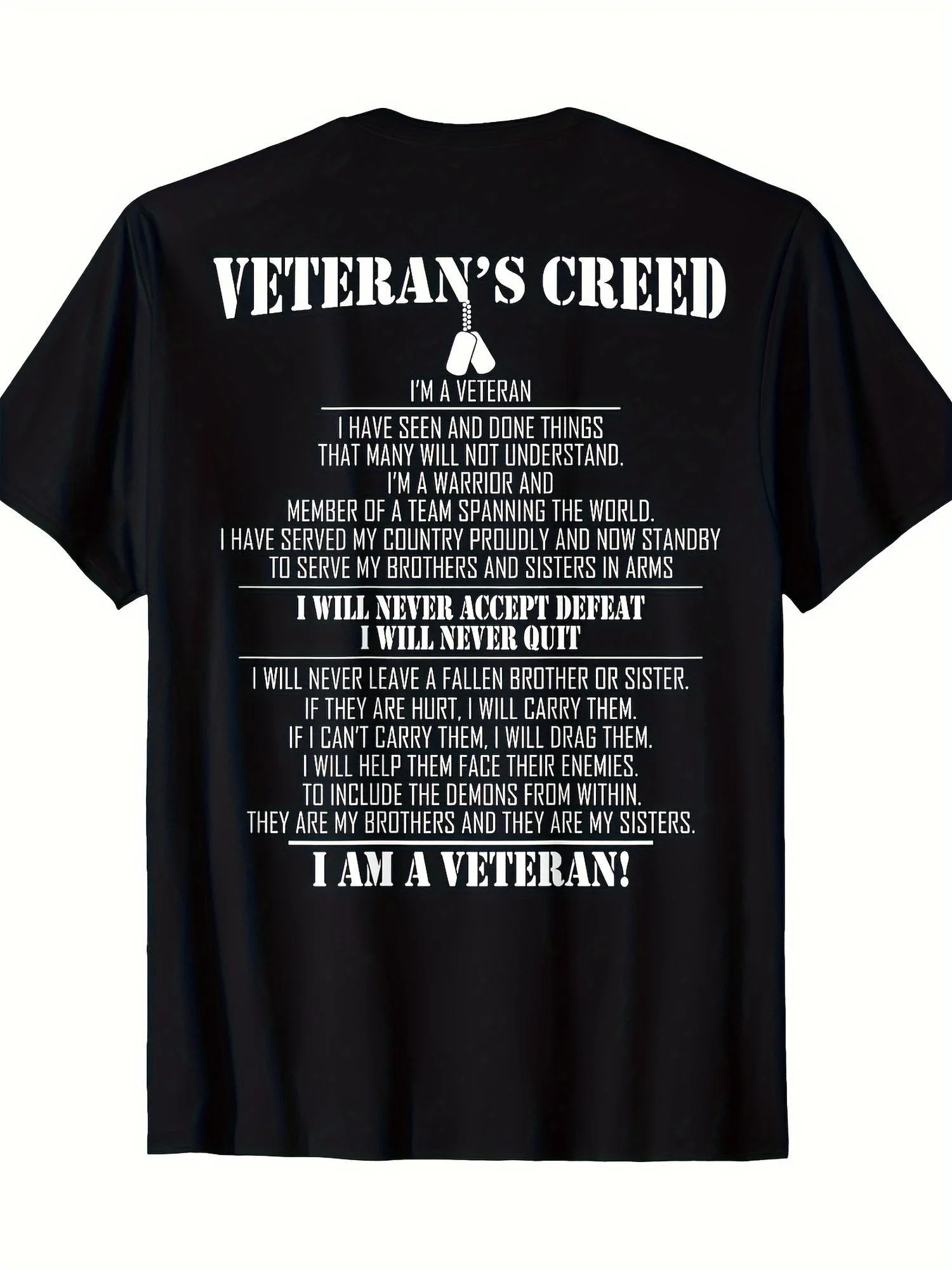 Ветеранское кред, я ветеран 220 грамм, 100% футболка Ветеранское кред, я ветеран 220 грамм, 100% футболка