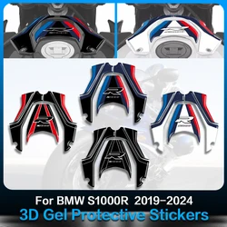 For BMW S1000R 2019 2020 2021 2022 2023 2024 Fuel Tank Sticker 3D Gel Paint Protection Decal M Motorsport Decal