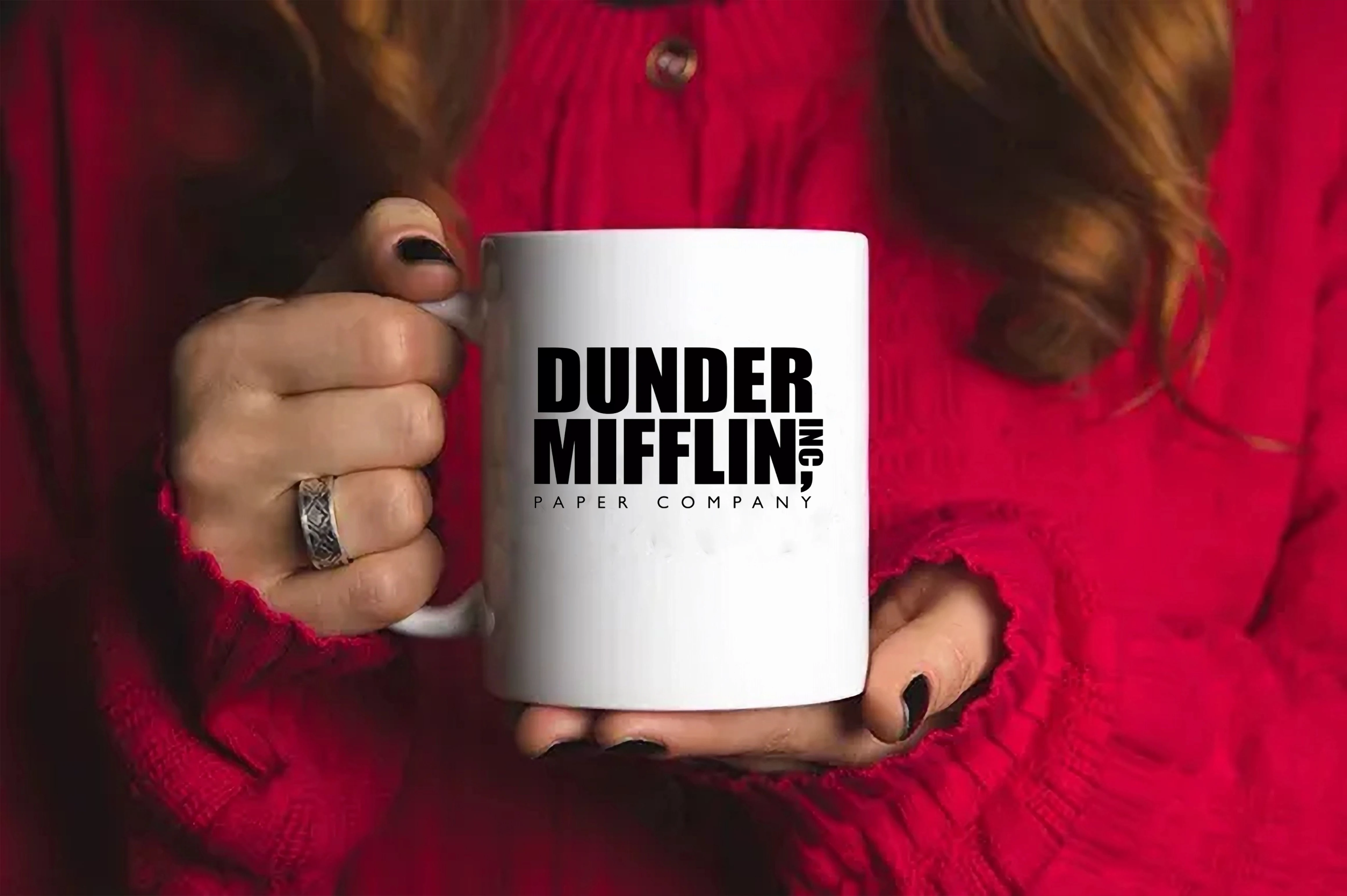 The Office - Dunder Mifflin Mug |  The Office US | Michael Scott, Dwight Schrute, Jim Halpert | The Office Tv Series