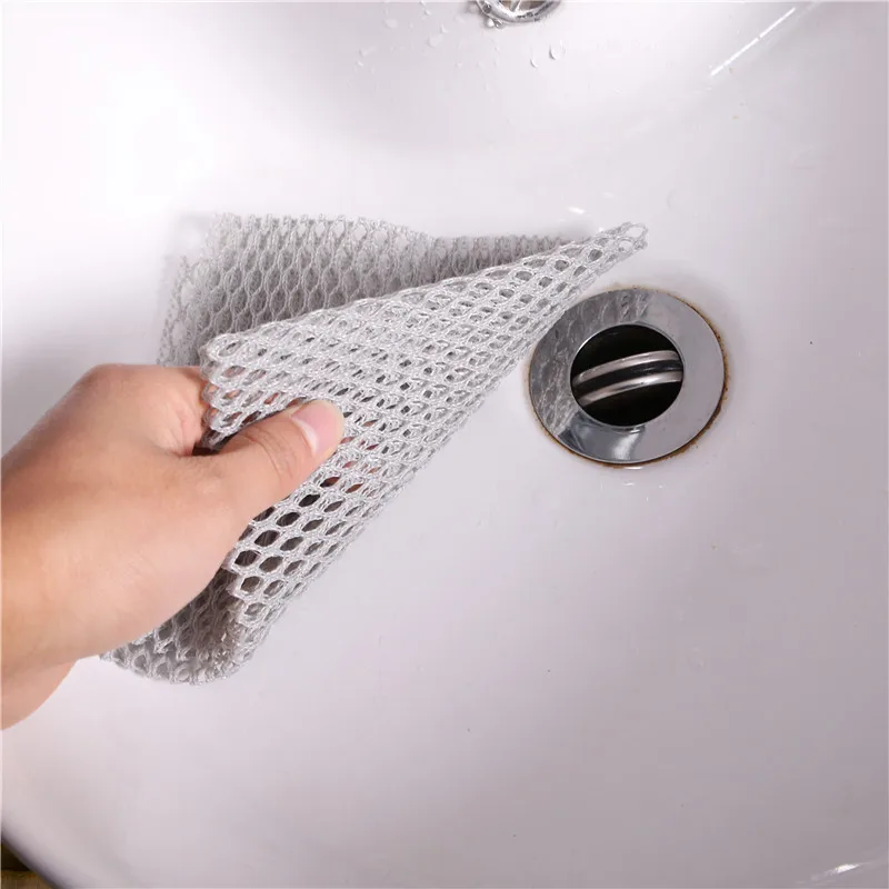 Factory Direct Sales of Korean Mesh Cloth Dishwashing Towel Non-oil Mesh Dishwashing Block Kitchen Cleaning Cloth Pot Bowl Brush