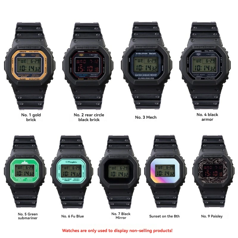 For Casio Small Squar Tempered Film DW5600 DW-5600 GW-B5600 DW-5635 gw-m5610 Screen Protector Watch Mirror Protective Film