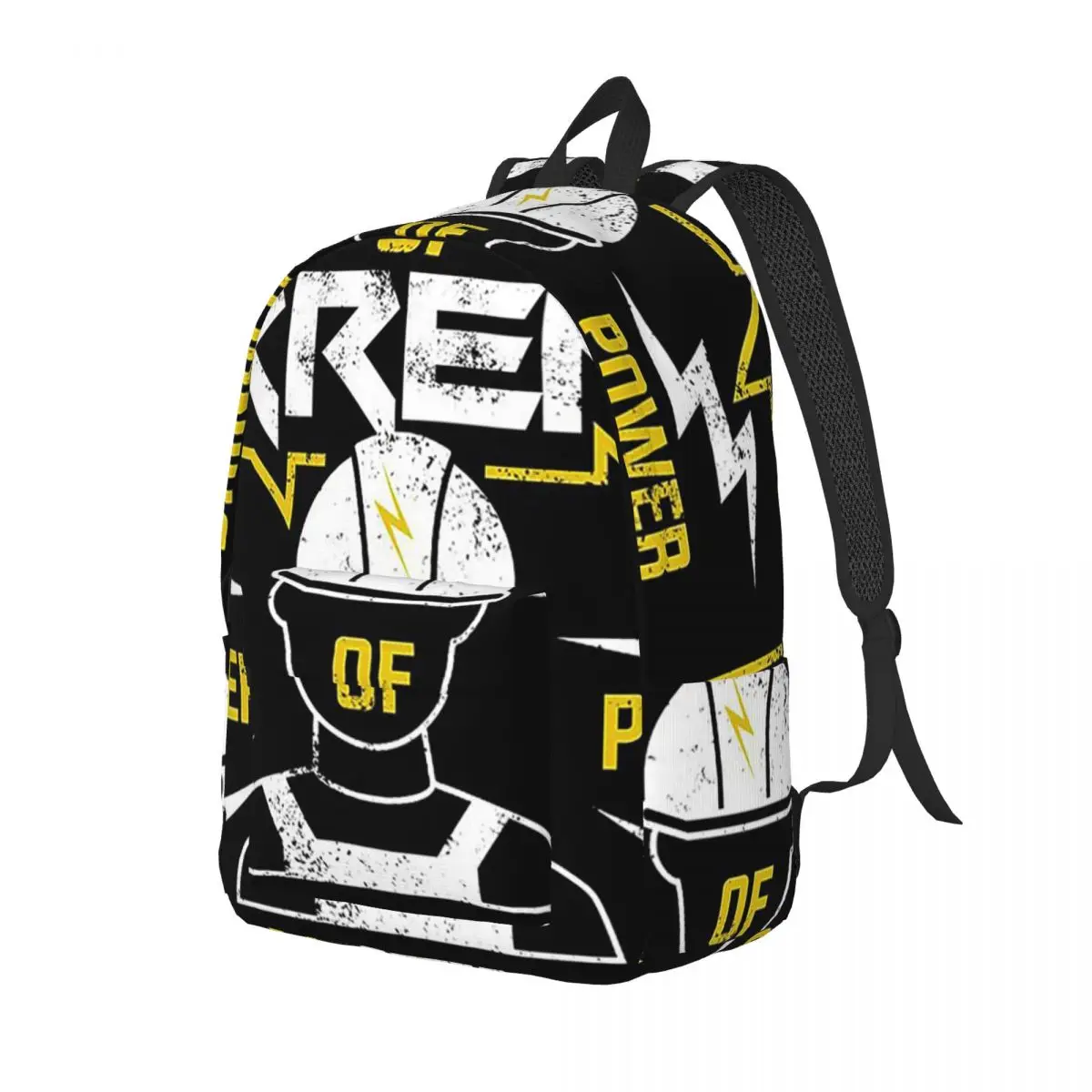 Electrician Electrical Engineering Power Backpack Daypack Large Capacity Children BookBag School Bag Shoulder Bags for Men Women