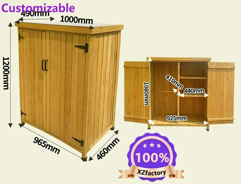 Factory Direct 2026 Outdoor storage cabinets, waterproof sunscreen storage cabinets, balcony garden utility cabinets, patio pati