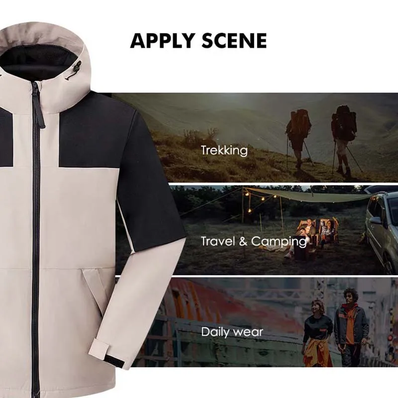 Hiking Jacket Men Waterproof Windproof Coat Women Outdoor Camping Hunting Running Trekking Fishing Windbreaker Couple Coats