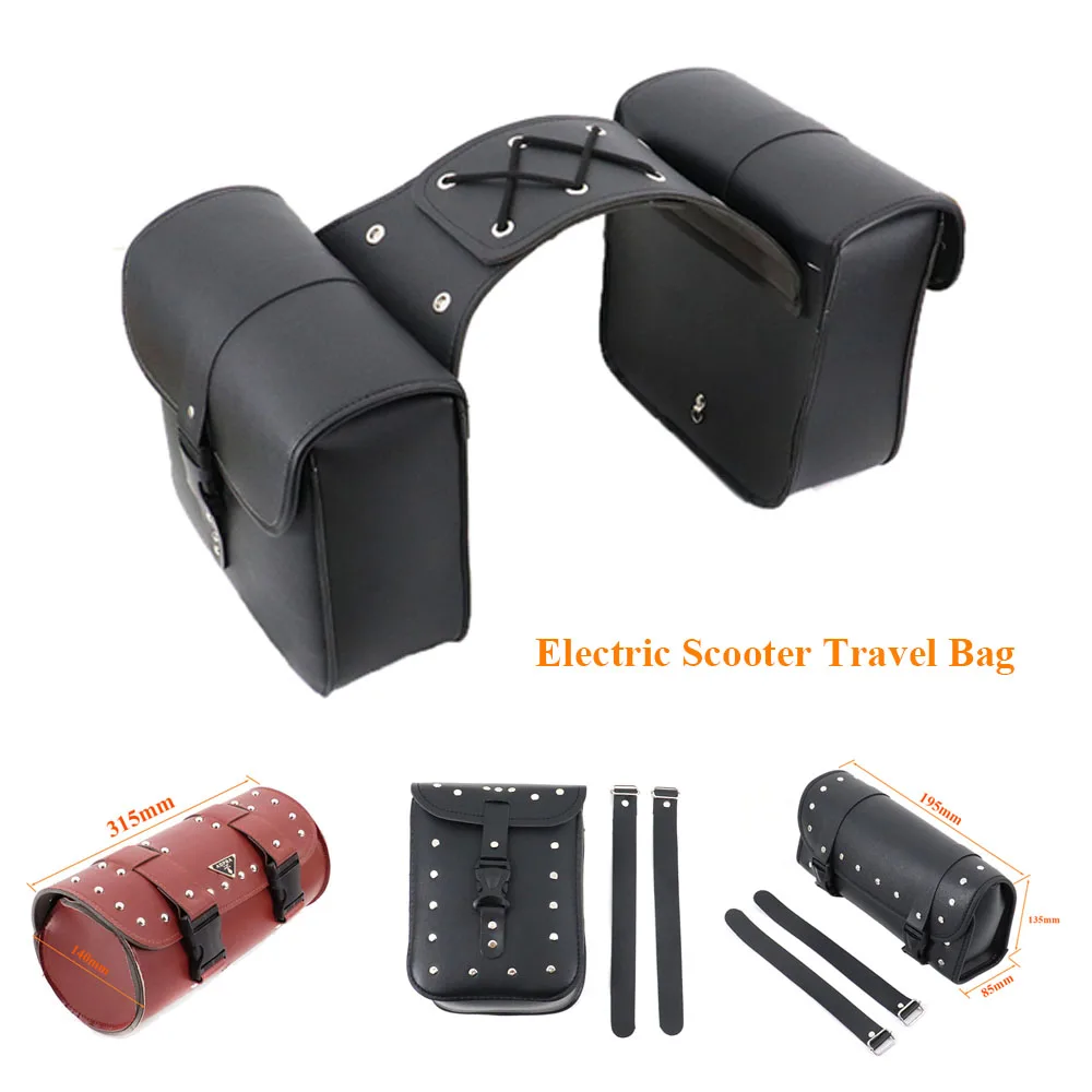 General Citycoco Storage Bag Front and Back Charger Bag For Citycoco Modified Accessories China Harley Electric Scooter Travel