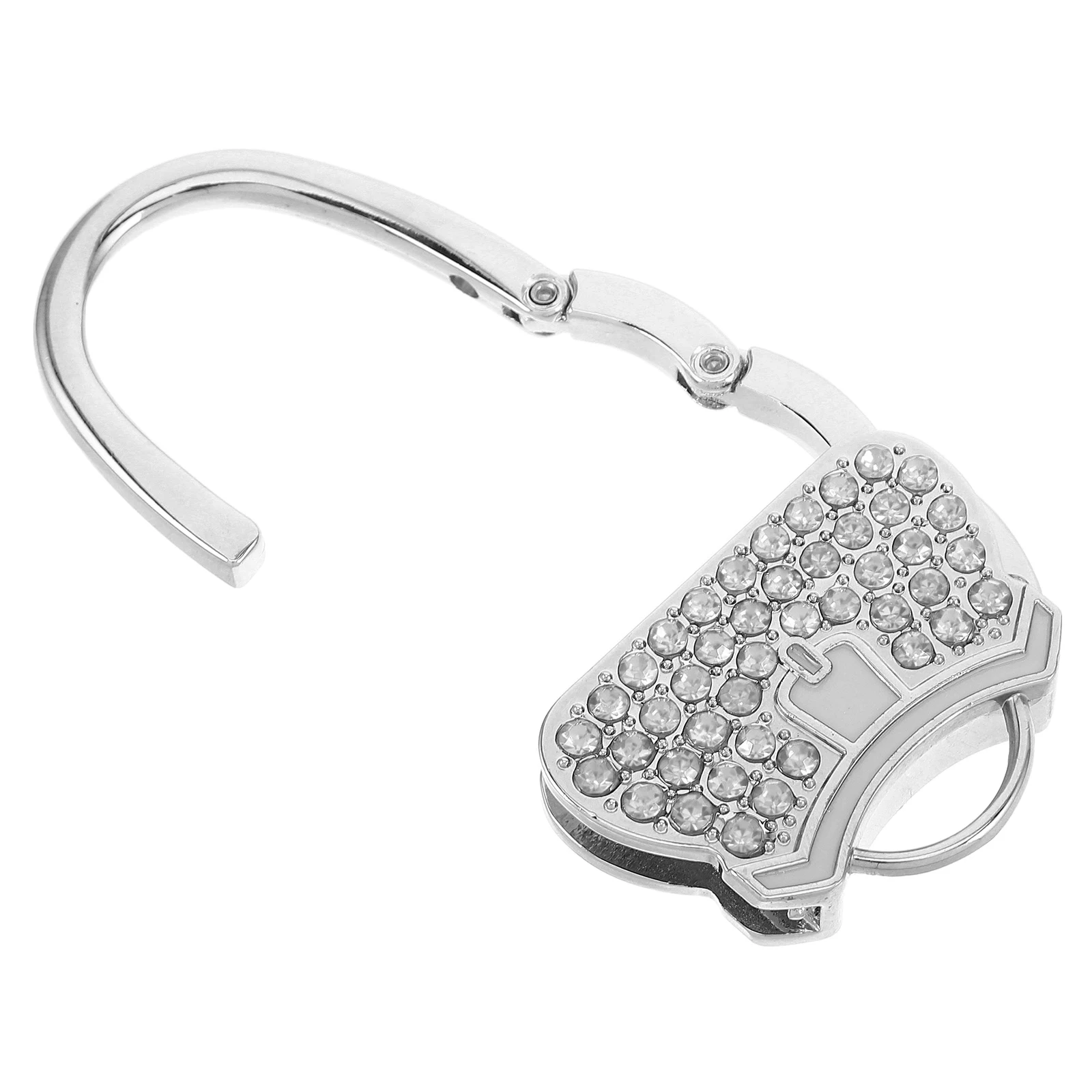 

Full Diamond Bag Hook Tote Handbag Holders for Tables Desktop Luggage Strap Hangers