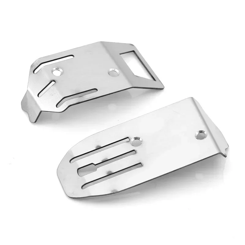 

2pcs Stainless Steel Front And Rear Chassis Armor Protector for Arrma 1/18 Typhon Grom RC Car Upgrade Parts Accessories