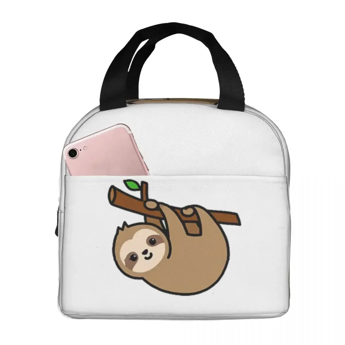 Bolsas de almuerzo aisladas Sloth para mujer, bolsas de Picnic a prueba de fugas, fiambrera térmica enfriadora, bolso de mano para el trabajo, escuela para niños