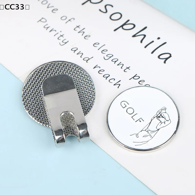 Golfball-Marker-Clip mit Magnet, Ballmarkierung für One-Putt-Golf, Ausrichtungs- und Zielhilfe, Cap-Clips, Dropshipping, Trainingshilfen, Zubehör〔CC33〕