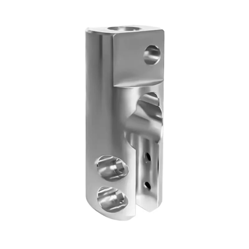 CNC machined stainless steel/aluminum alloy precision mechanical multi-purpose column with complex structure shaft seat