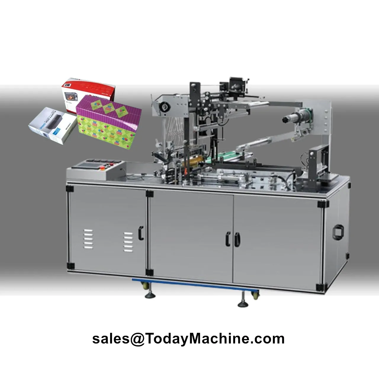 Three-Dimensional Transparent Film BBop Box Perfume Box Wrapping Machine