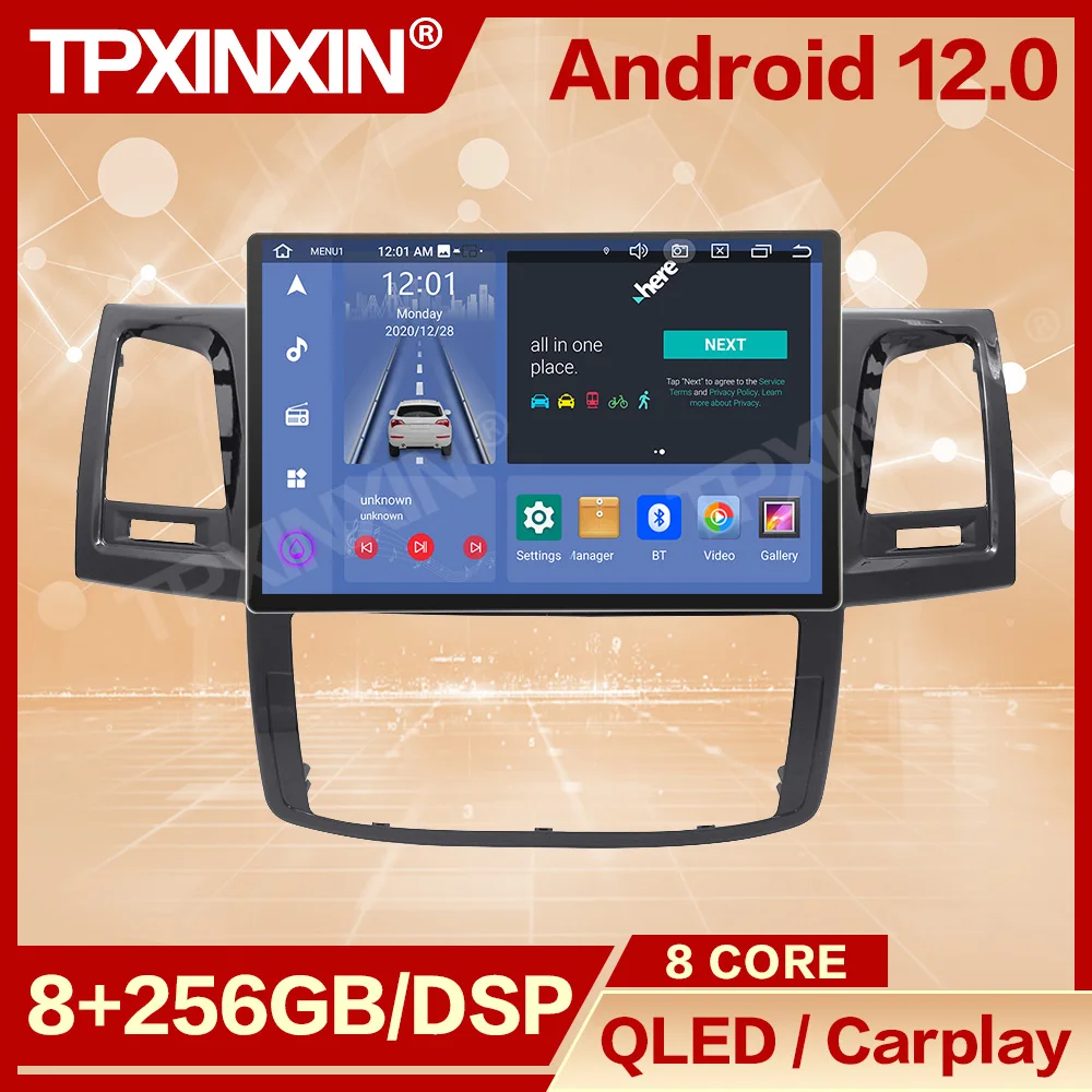 

13.3 Inch Multimedia Android 12 Player For Toyota Hilux 2005 2006 2007 2008 2009 2010 2011 2012 2013 2014 GPS Receiver Head Unit