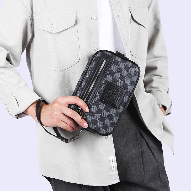 

Men's casual new PU shoulder crossbody bag bolso marca lujo сумка через плечо сумка sacoches hommes luxury bags bolsos cruzados