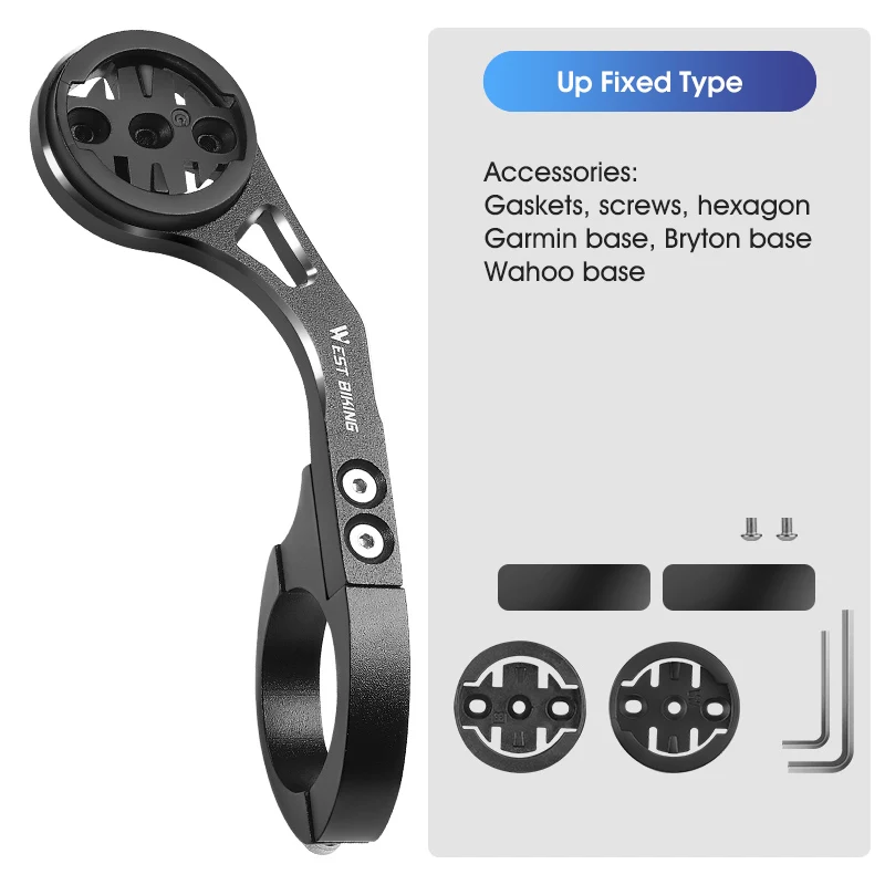 WEST BIKING NEU Fahrradcomputerhalter Kamera Taschenlampe Stander GPS Fahrradhalterung für iGPSPORT Garmin Bryton Wahoo Gopro XOSS