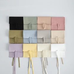10Pcs Microfiber Jewelry Bag Velvet Suede Small Envelope Bag with Rope Jewelry Packaging Pouch Wedding Favors Gift Box Organizer