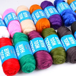 70g/Pc Brazilian Wool Hair Low Temprature Flame Retardant Synthetic Fiber for Wig Materials Dirty Braids For Women