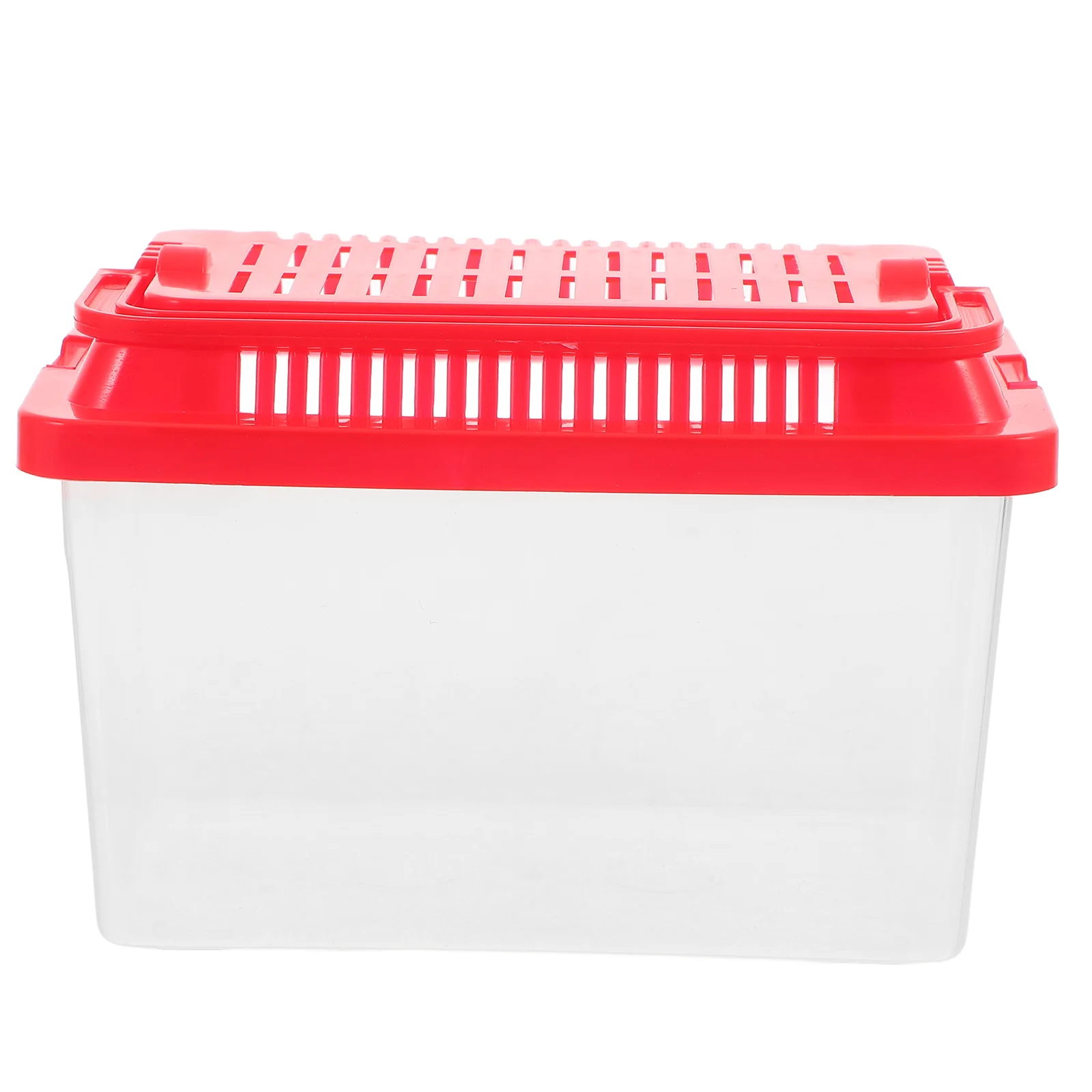 

Pet Transport Box Small Aquarium Clear Fish Tank Hamster Cage Carrier for Travel Child