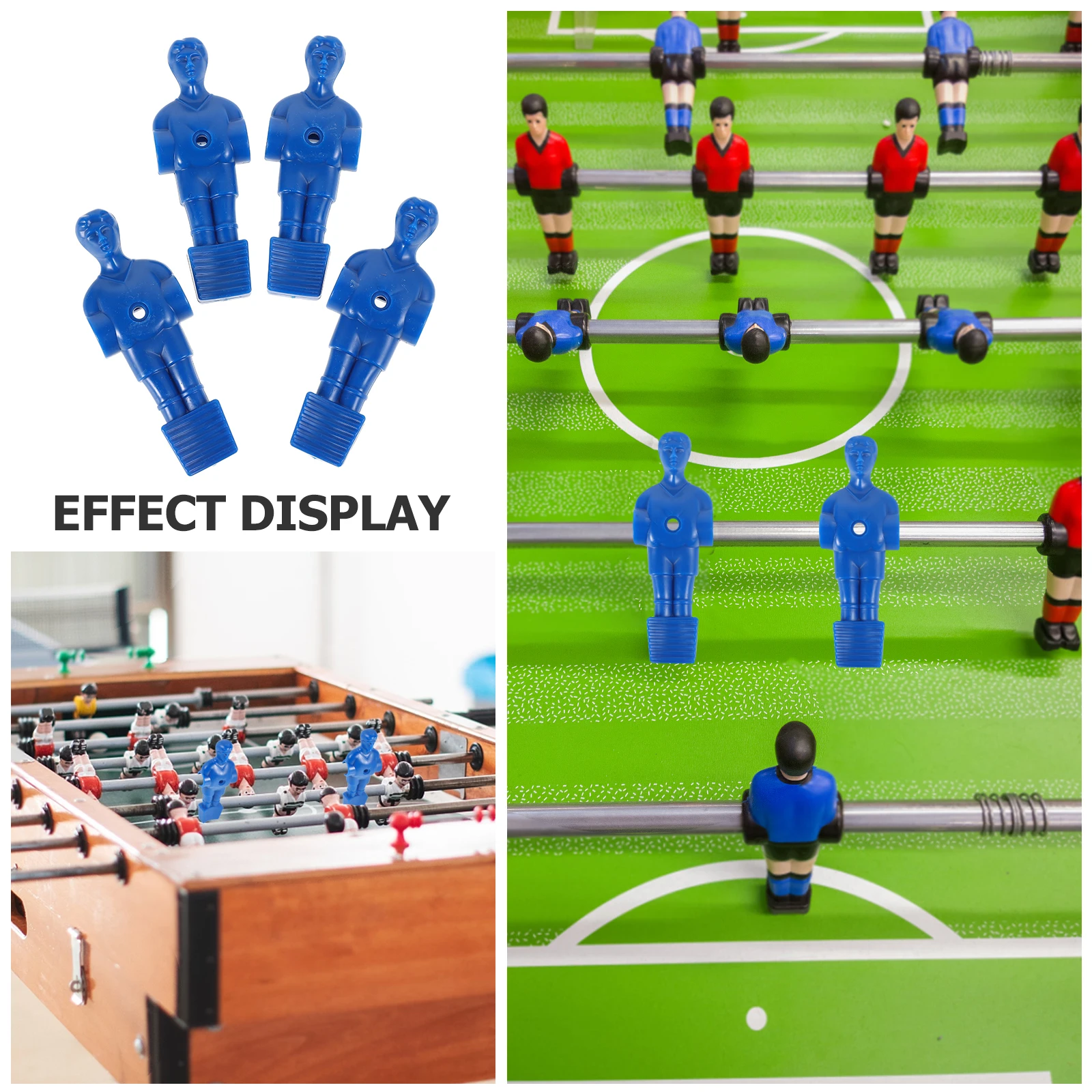 

8 Pcs Table Football Machine Foosball Men Replacement Athletes Supplies Player The Hips Parts Figures Plastic