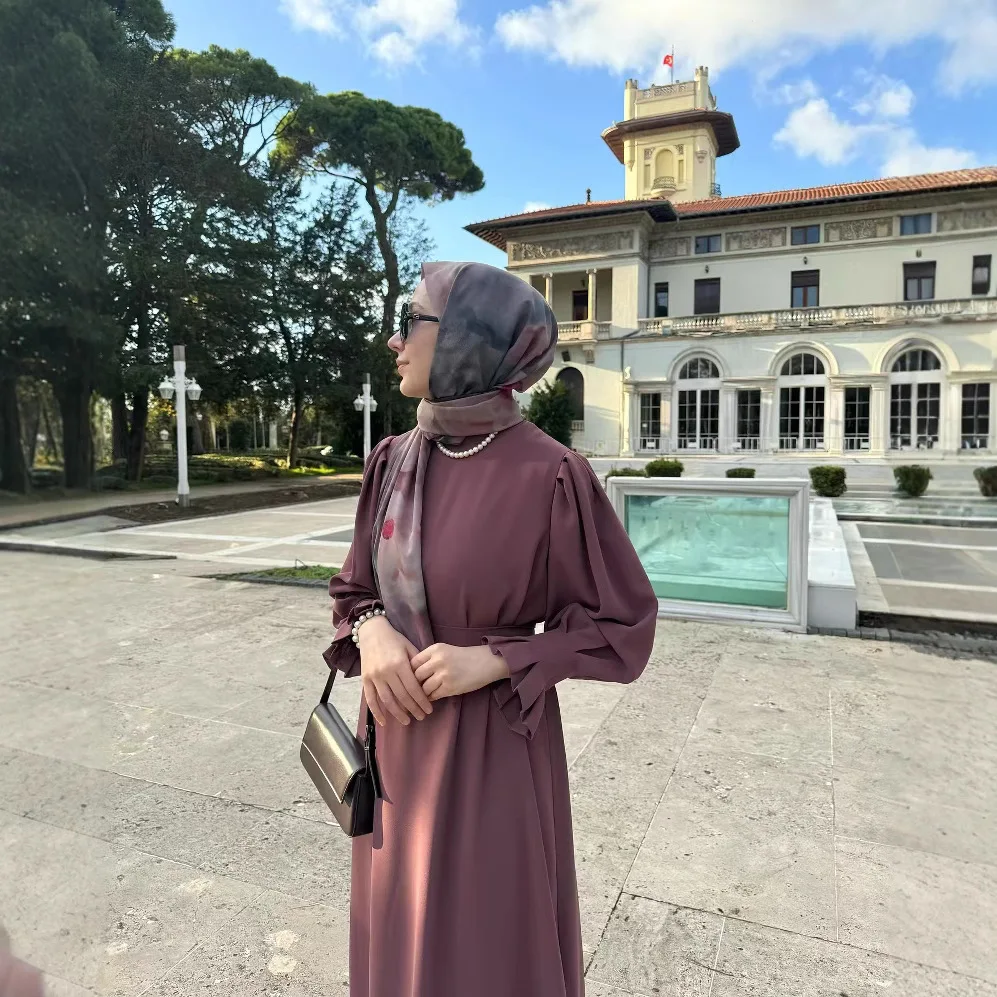 Dress Women Muslim Abaya Dresses Jalabiya Eid Kaftan Modest Arab Long Robe Ramadan Morocco Dubai Abayas Islam Vestidos Caftan