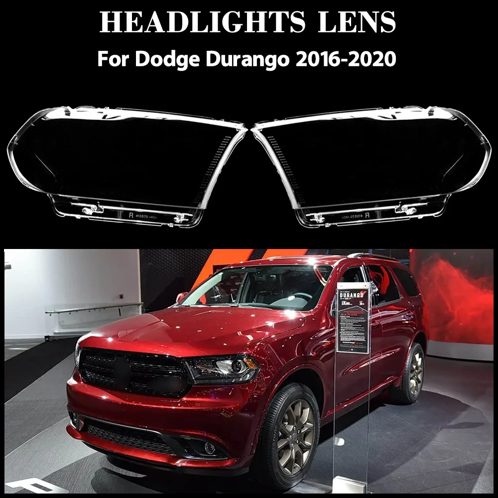 

For Dodge Durango 2016 2017 2018 2019 2020 Headlights Shade Transparent Mask Cover Lens Lampshdade Headlamp Shell Plexiglass