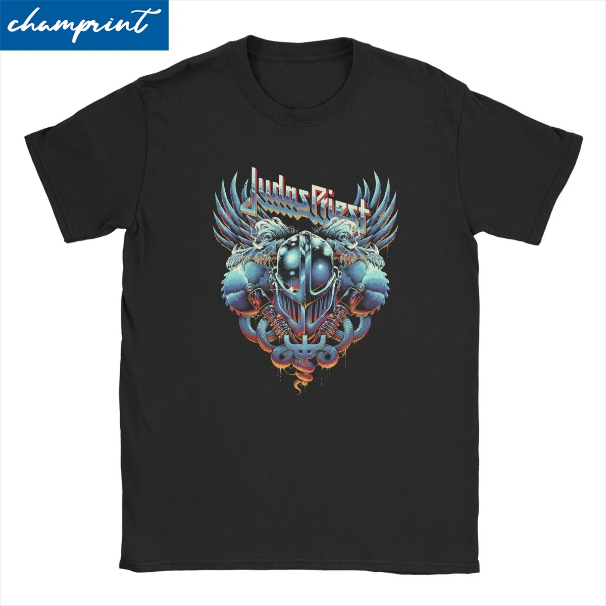 Judas Priest Music T-Shirt for Men Women Metal Punk Novelty Pure Cotton Tees Round Neck Short Sleeve T Shirt Adult Tops