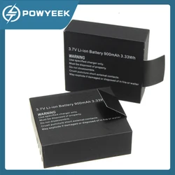 2Pcs/Set 3.7V Li-ion Battery 900mAh Camera Battery For EKEN H9 H9R H3R H8R H8PRO H8 SJ4000 SJ5000 M10 Action Camera Batteria