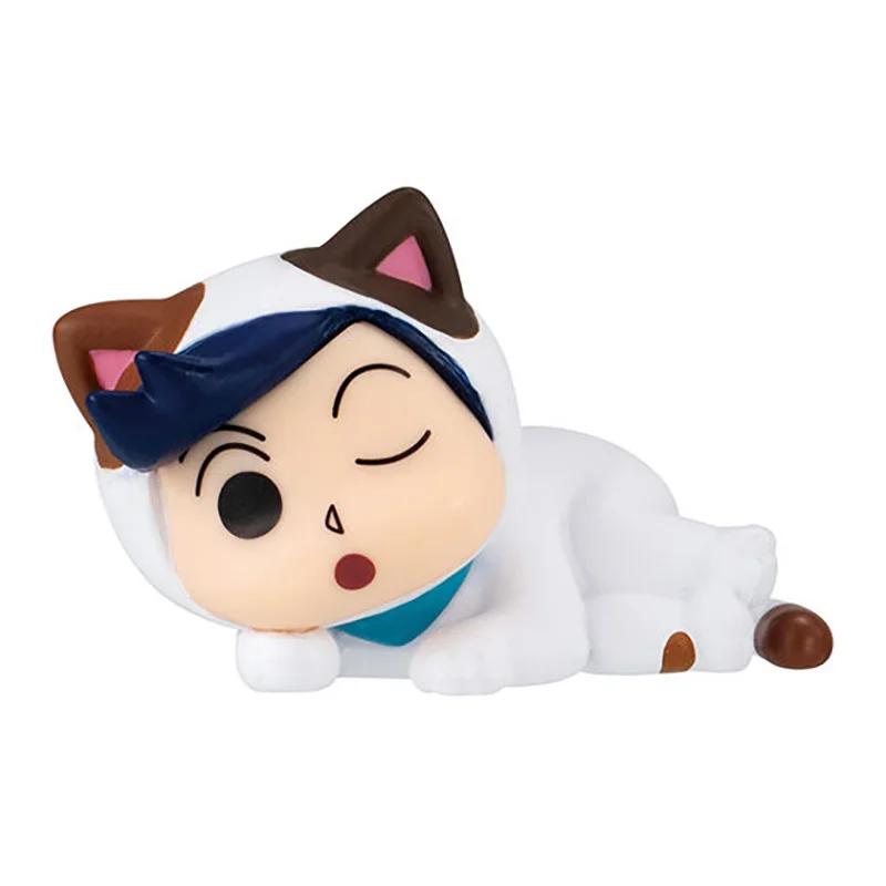 本物のバンダイクレヨンしんちゃんガシャポンおもちゃ猫ドレスアップシリーズ佐藤寧々正雄ブーチャンかわいいフィギュアモデル装飾ギフト