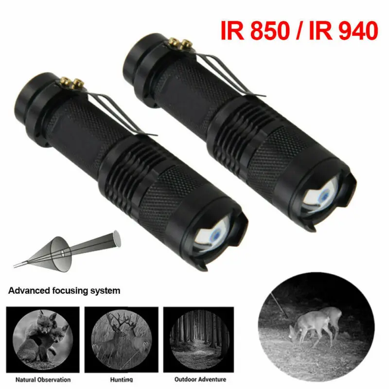 5W 940nm Infrared Radiation IR Night Vision light tactical LED Flashlight Torch