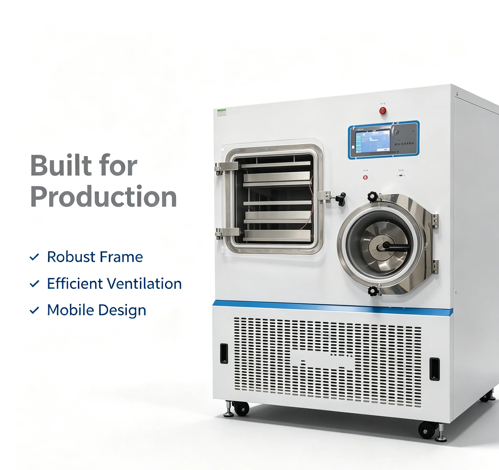 FOODLINE Freeze Dryer Industrial Lyophilizer With Real‑Time Data Display For Food Processing Plant Freeze Drying Task