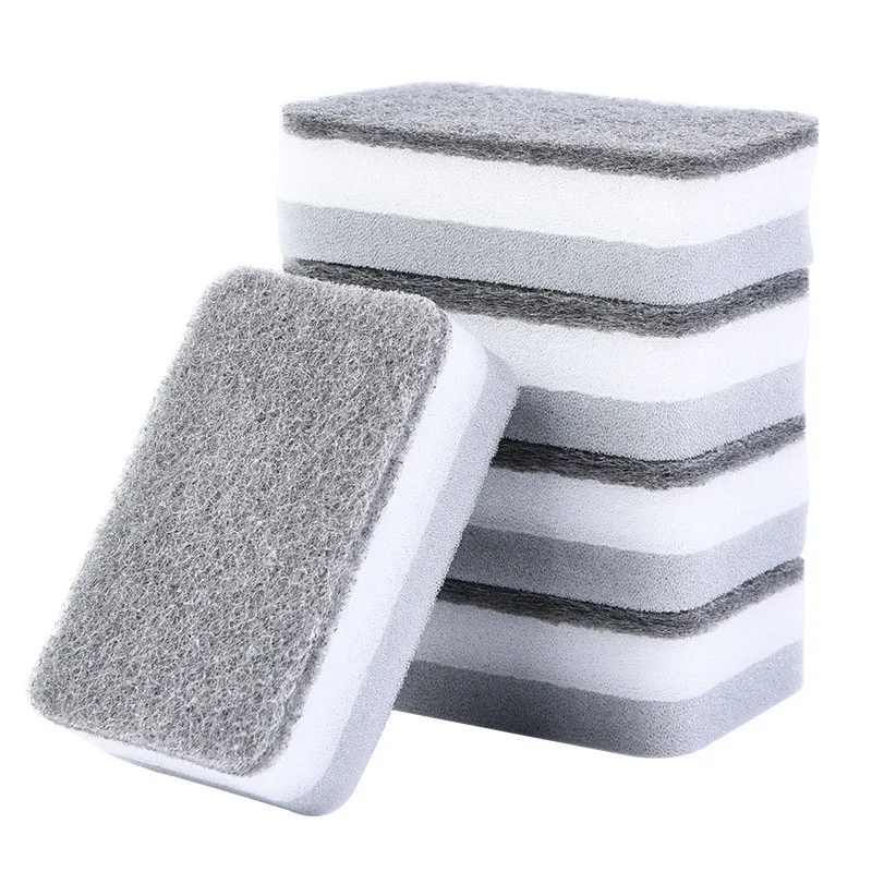 1/5/10 Pcs Car Double Sided Cleaning Sponge Wipe Dishcloth Cleaning Brush Cleaning Pad Rag Car Care Cleaning Tool