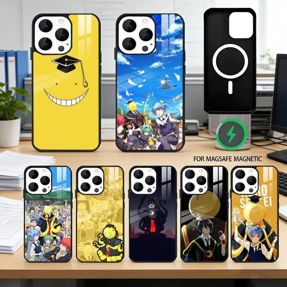

K-Koro S-sensei Phone Case For iPhone17,16,15,14,13,12,11 Plus,Pro Magnetic with Magsafe Wireless Charging