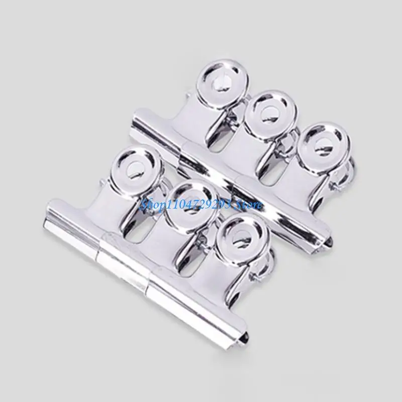 

Y2GD Metal Hinge Clips for Bags Files School Office Supplies Binder Paper Clamp