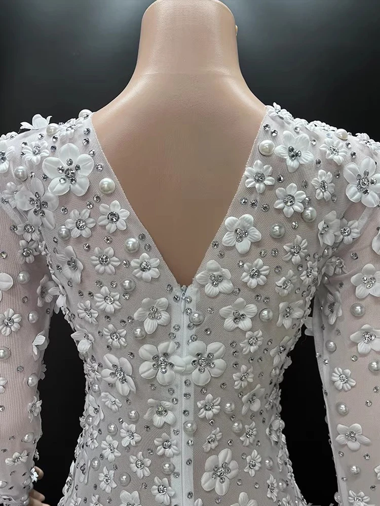 High quality hot stamping decal sexy elastic mesh dress 2025 new fashion custom women's clothing