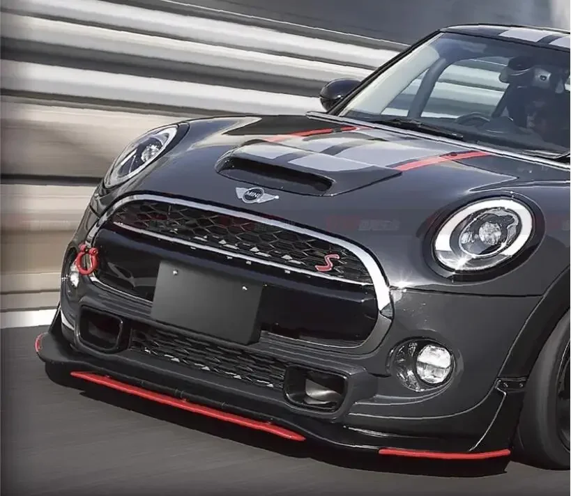 Real Carbon Fiber Front Bumper Lip Splitters Aprons Cup Flaps Cover For MINI F56 JCW GIOMIC-STYLE