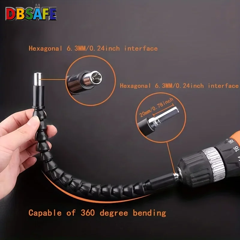 Electric Drill Flexible Extension Rod Universal Snake Hose Connection Soft Shaft Multifunctional Screwdriver Bit Link Cardan