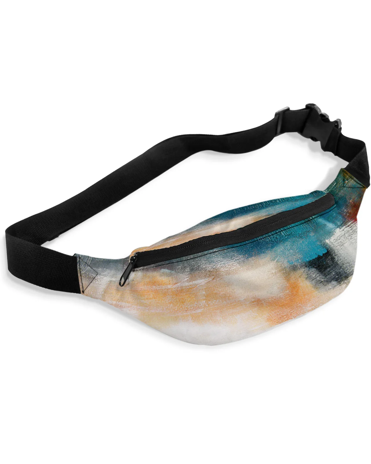 Paint Graffiti Oil Painting Style Waist Bag Women Men Belt Bags Large Capacity Waist Pack Unisex Crossbody Chest Bag