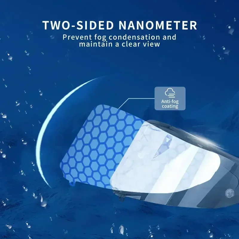 خوذة قناع لـ AGV PISTA GPR GPRR CORSA R RACE 3 دراجة نارية على الوجهين نانو مضاد للضباب لين درع ملحقات الدراجة النارية نظارات