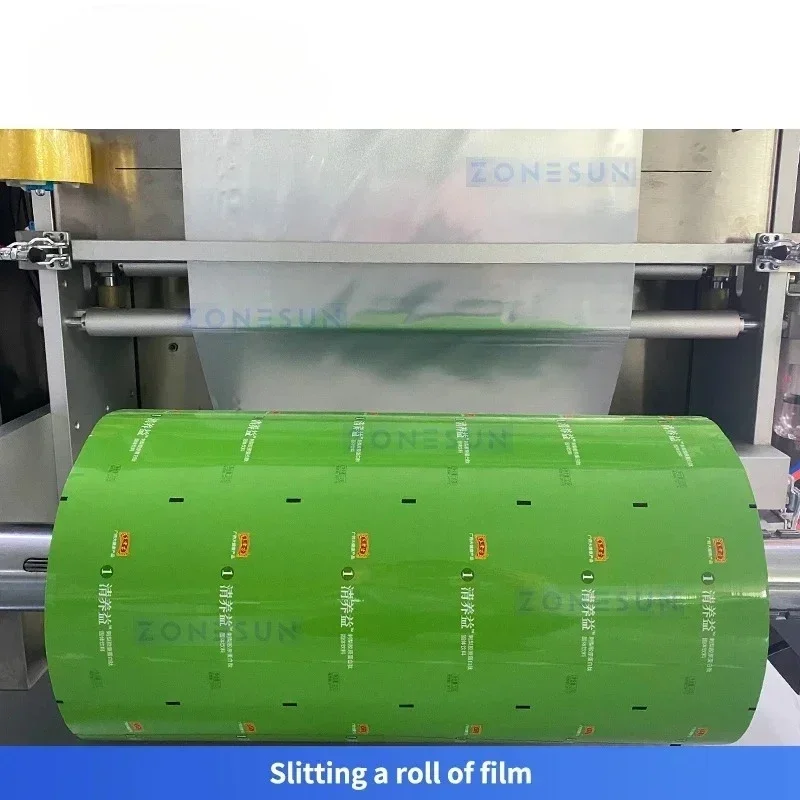 Zonesun Maszyna do napełniania proszkami ślimakowym dozownikiem, pionowa maszyna do formowania, napełniania i zamykania, maszyna do pakowania w saszetki, maszyna do zamykania torebek plastikowych ZS-FSFM6