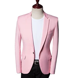 Men's Suit Jacket Latest Coat Designs Men Pink Suits Wedding Suit Dresses Slim Fit Groom Best Men Male tuxedo costume homme