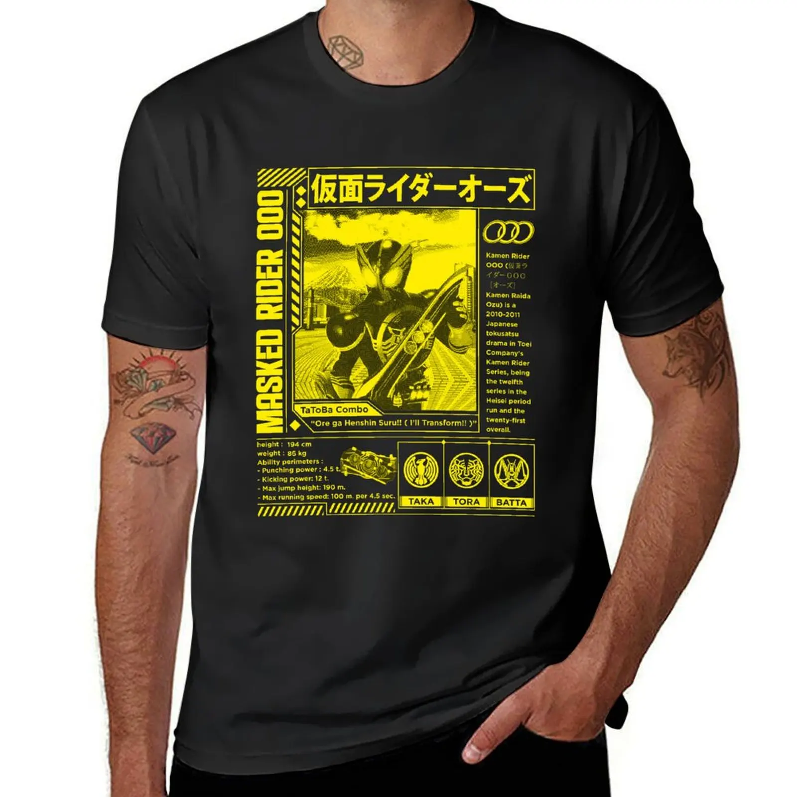 Kamen Rider Ozu 3 T-Shirt new edition anime clothes t shirt men