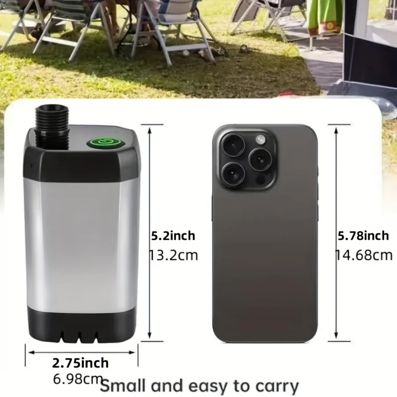 Immagine 7: Nuova doccia portatile da campeggio, doccia elettrica mobile con batteria a lunga durata