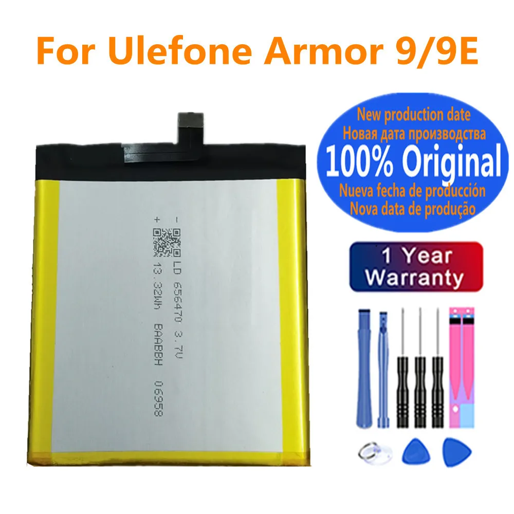 New Original Replacement Battery For Ulefone Armor 9 Armor9 Armor 9E Armor9E High Capacity Phone Battery Bateria Fast Shipping