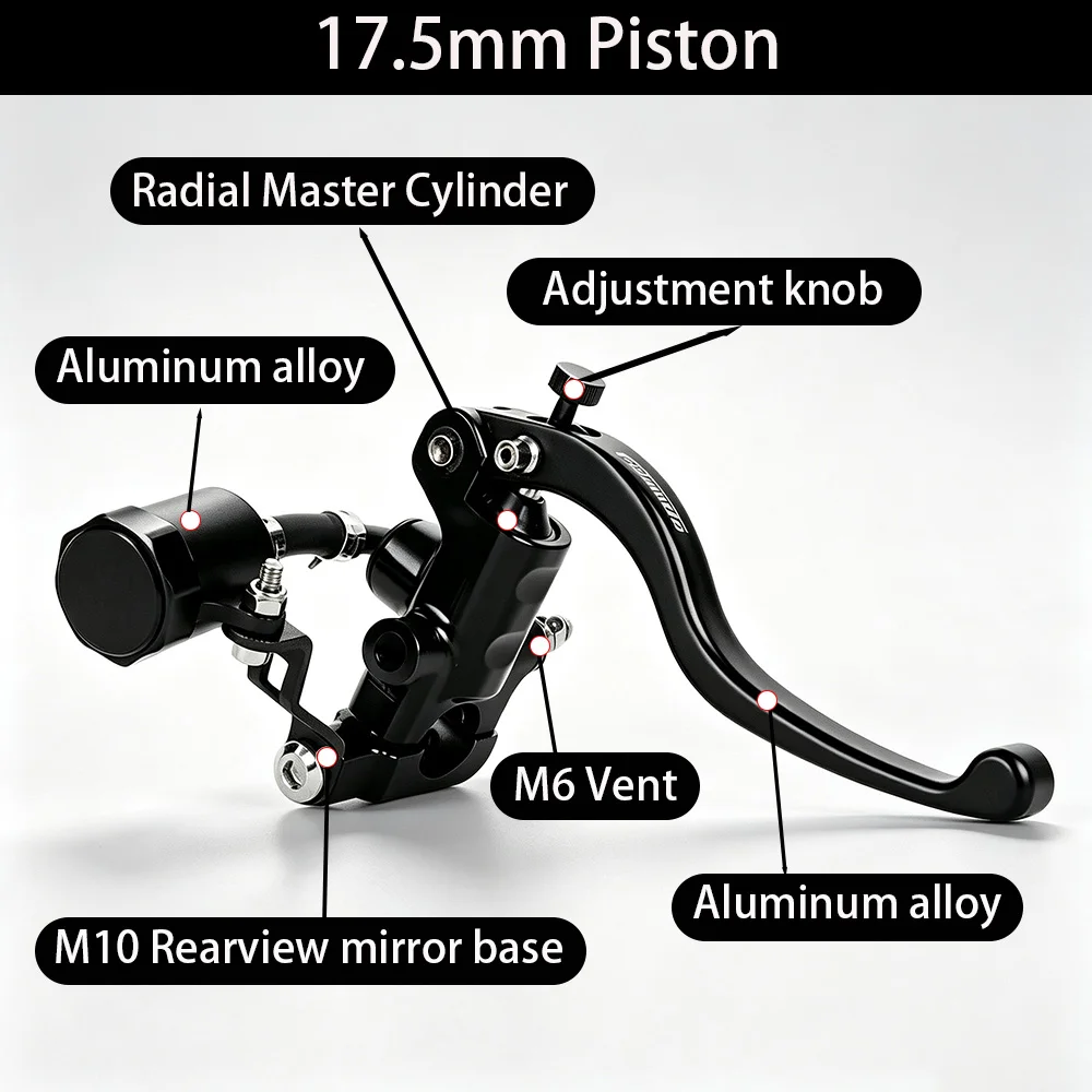 17.5 RCS Universal Motorcycle Radial Brake Master Cylinder Pump Hydraulic Clutch Lever 7/8" 22mm Handlebar Racing Brake Lever - view 3